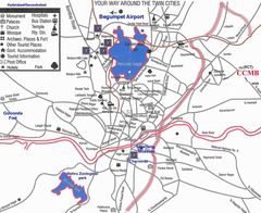 Tourist Map of Hyderabad