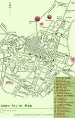 Tourist Map of Jaipur