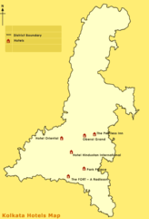 Tourist Map of Kolkata