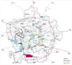 Transport Map of Hyderabad