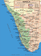 Transport Map of Kerala