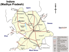 Transport Map of Indore