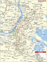 Travel Map of Kolkata