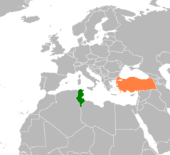 Tunisia Turkey Locator