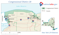 United States House of Representatives, New York District 28 Map