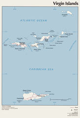 Virgin Islands Political Map