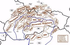 Westkarpaten Gliederung Skizze