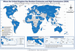 Where the UK Has Resident Embassies and High Commissions (2026)