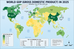World GDP by Country 2025 Map: Top Economies and Global Economic Scale